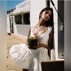 Vanessa Mooney NEW the Elisabeth dress / romper in white Size S